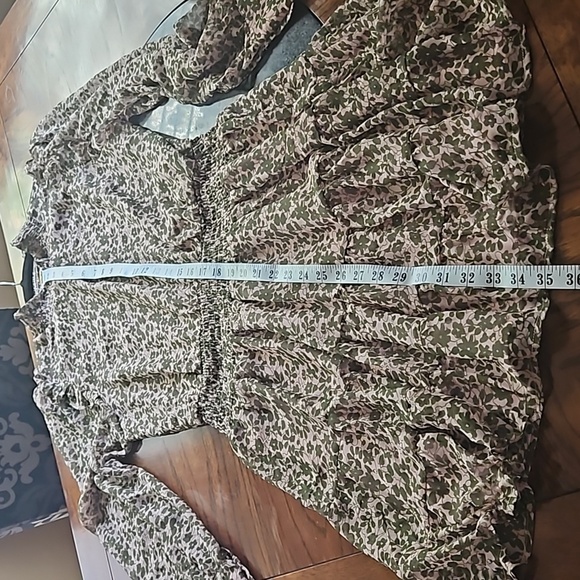 Heartloom Benet Green Floral Tiered Dress Size Large - Picture 15 of 15